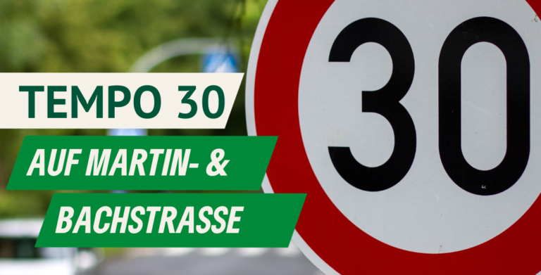 Tempo 30 auf Martin- und Bachstraße